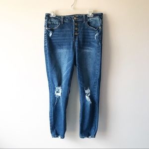 4/$25 🌈 High Waisted Distressed Skinny Jeans | 13